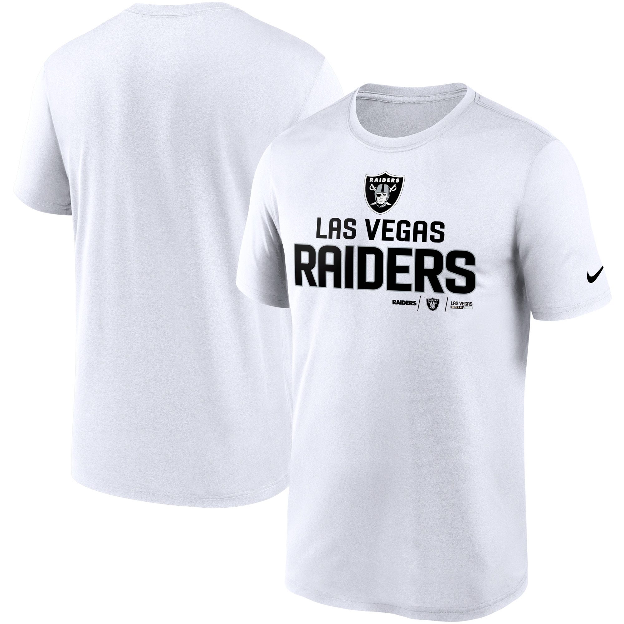 Men's Nike White Las Vegas Raiders Legend Community Performance T-Shirt - Image 5