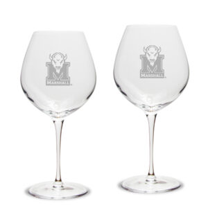 Marshall Thundering Herd 2-Piece 22oz. Luigi Bormioli Titanium Robusto Wine Glass Set