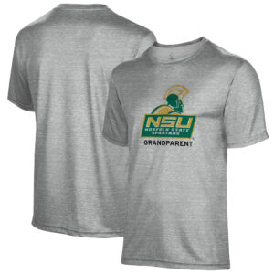 Men's Gray Norfolk State Spartans Grandparent Name Drop T-Shirt