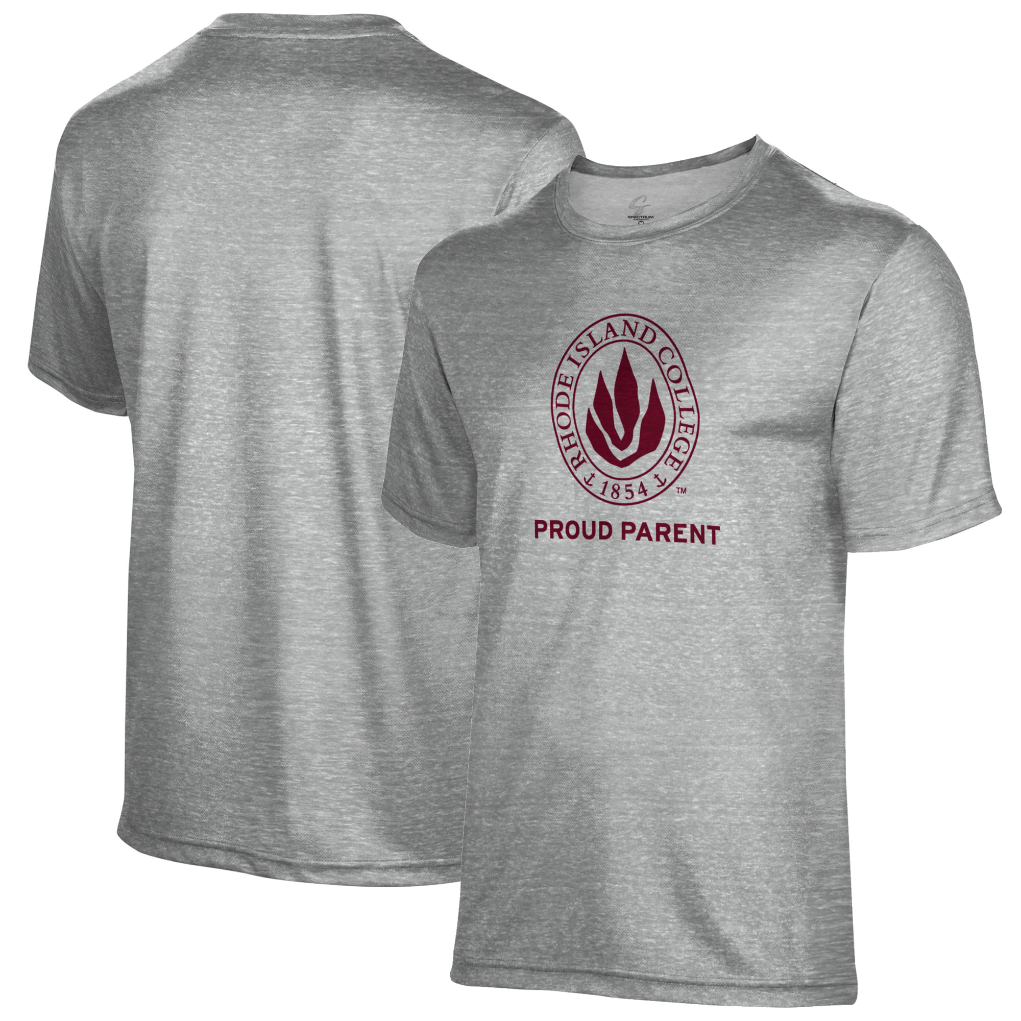 Men's Gray Rhode Island Anchormen Proud Parent Name Drop T-Shirt