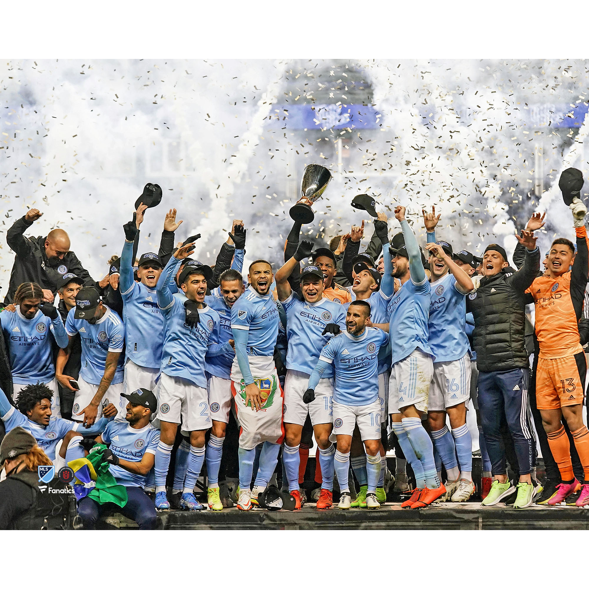 New York City FC Unsigned 2021 MLS Cup Eastern Conference Finals Champions Photograph
