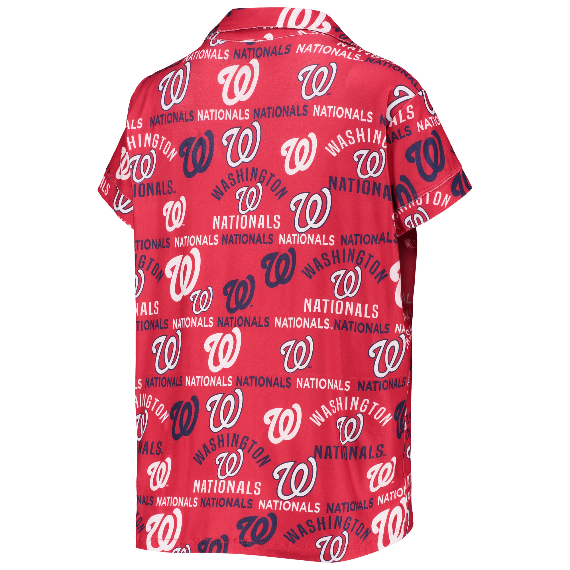 Women's Concepts Sport Red Washington Nationals Flagship Allover Print Top & Shorts Sleep Set - Image 9