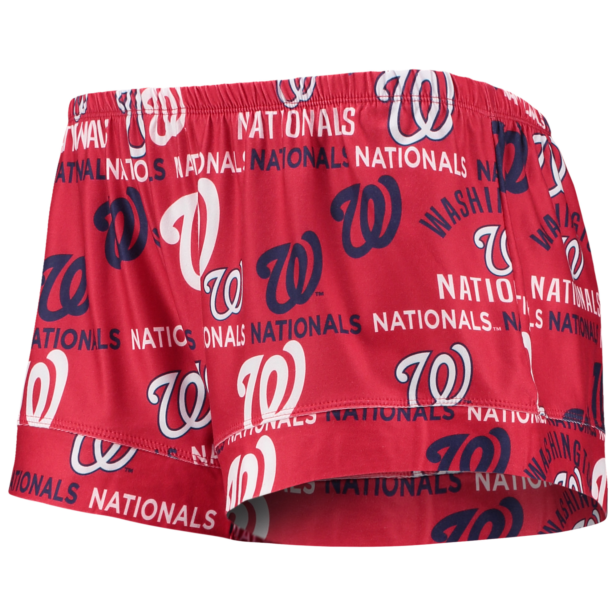 Women's Concepts Sport Red Washington Nationals Flagship Allover Print Top & Shorts Sleep Set - Image 5