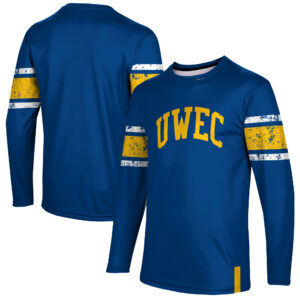 Men's Navy Wisconsin Eau Claire Blugolds Long Sleeve T-Shirt
