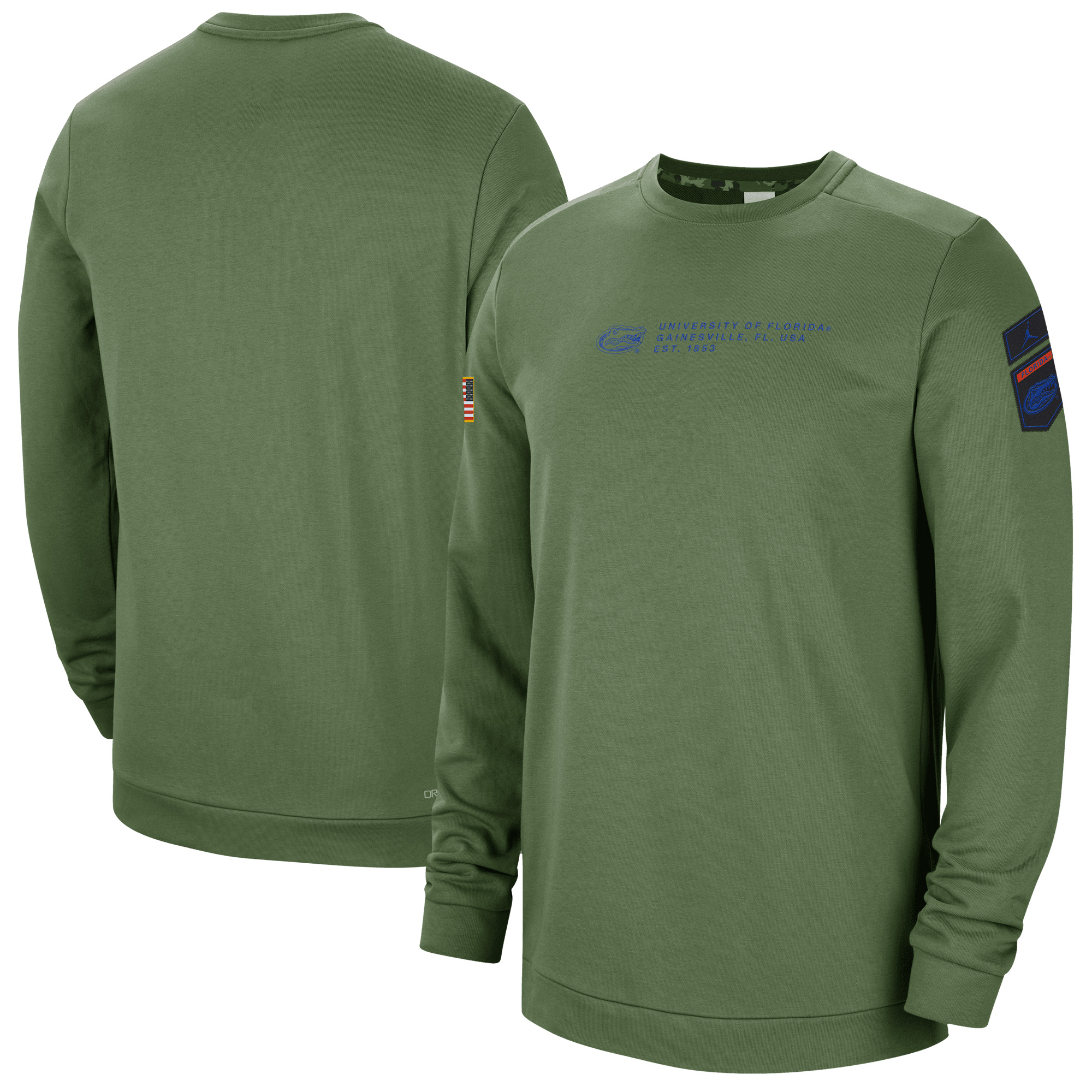 Men's Nike Olive Florida Gators Military Pullover Sweatshirt - Image 6