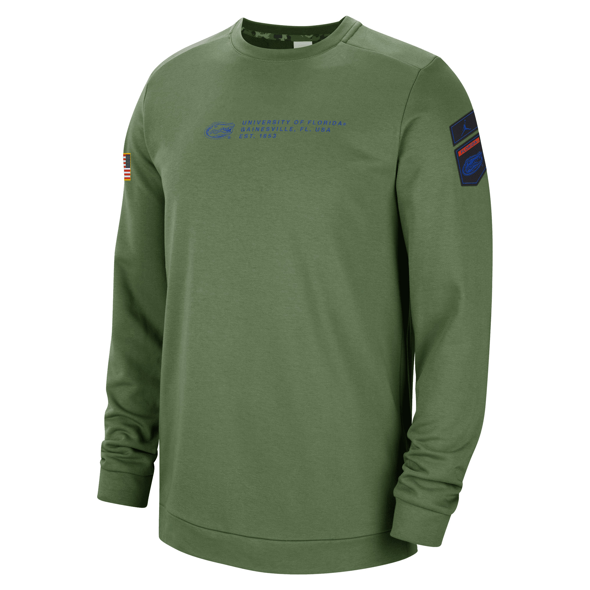 Men's Nike Olive Florida Gators Military Pullover Sweatshirt - Image 4