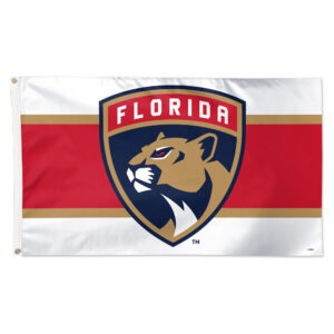 WinCraft Florida Panthers 3' x 5' Horizontal Stripe Deluxe Single-Sided Flag