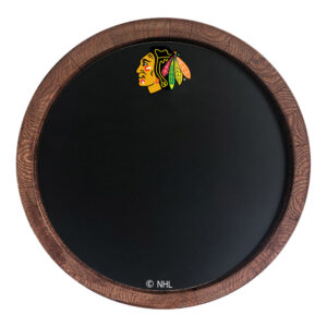 Chicago Blackhawks 20.25'' Round Chalkboard Faux Barrel Top Sign