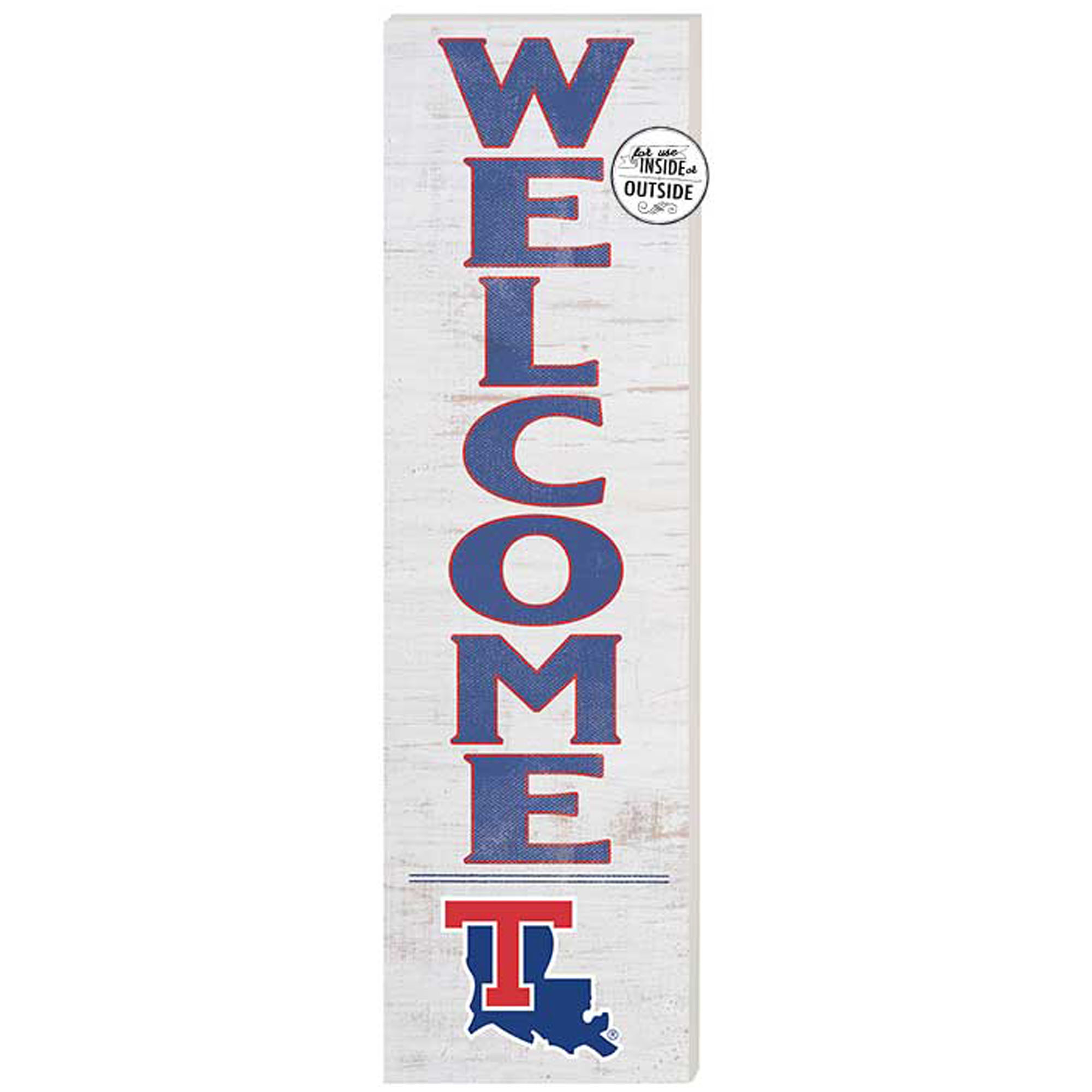 White Louisiana Tech Bulldogs 10'' x 35'' Indoor/Outdoor Welcome Sign
