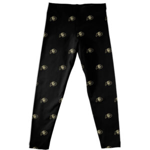 Girls Infant Vive La Fete Black Colorado Buffaloes All Over Print Leggings