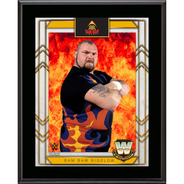 Bam Bam Bigelow 10.5" x 13" Sublimated Plaque