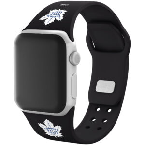 Black Toronto Maple Leafs Silicone Apple Watch Band