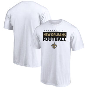 Men's White New Orleans Saints Gain Ground T-Shirt