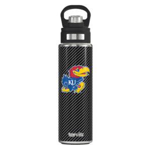Tervis Kansas Jayhawks 24oz. Carbon Fiber Wide Mouth Bottle