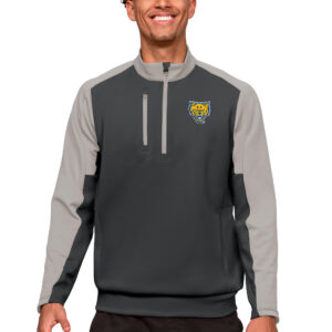Men's Antigua Charcoal/Silver Fort Valley State Wildcats Team Quarter-Zip Pullover Top