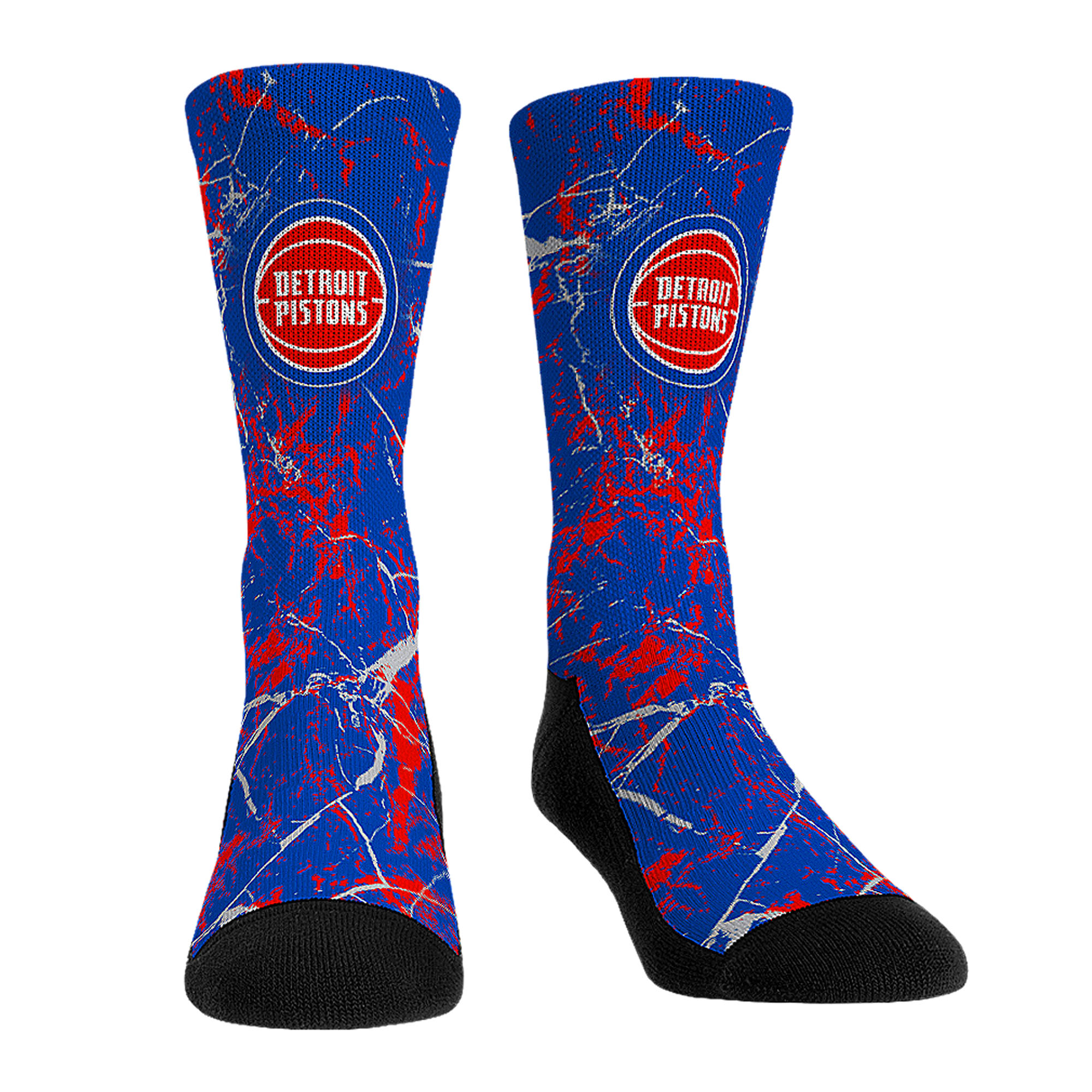 Unisex Rock Em Socks Detroit Pistons Three-Pack Crew Socks Set - Image 5