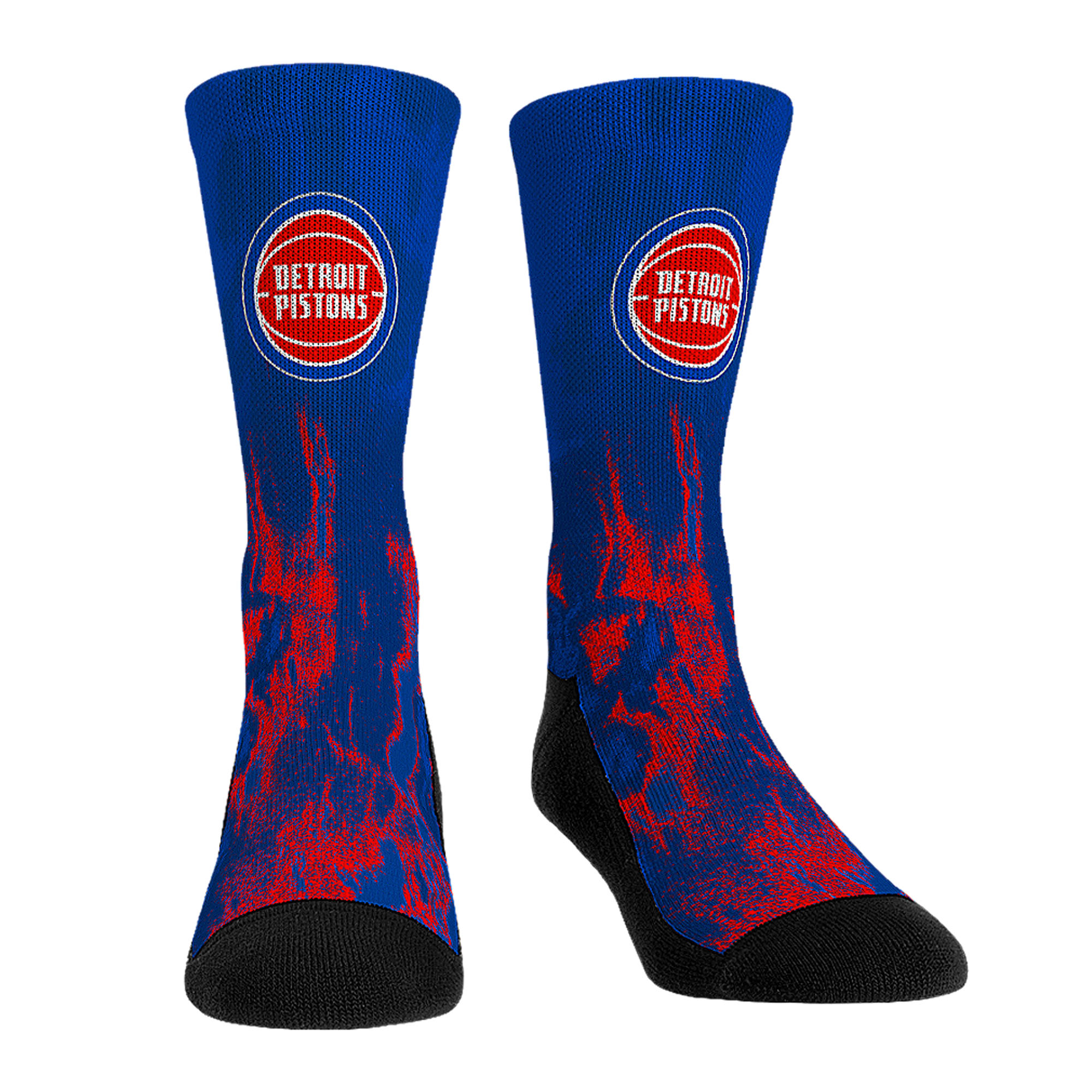Unisex Rock Em Socks Detroit Pistons Three-Pack Crew Socks Set - Image 4