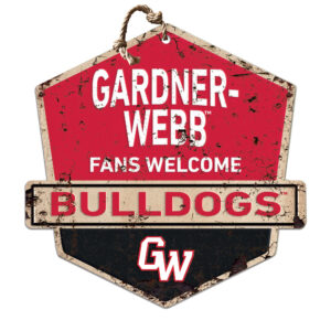 Gardner-Webb Bulldogs 20" x 20" Fans Welcome Badge Sign