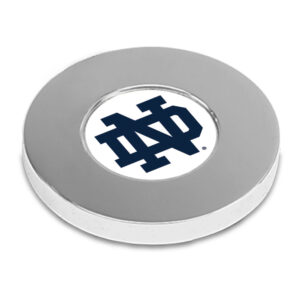 Silver Notre Dame Fighting Irish Team Office Paperweight