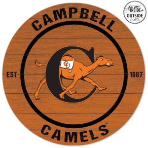 Campbell Fighting Camels 20'' x 20'' Indoor/Outdoor Team Color Circle Sign
