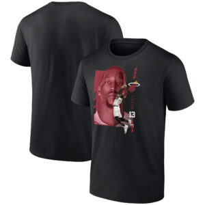 Men's Bam Adebayo Black Miami Heat Jump Pass T-Shirt