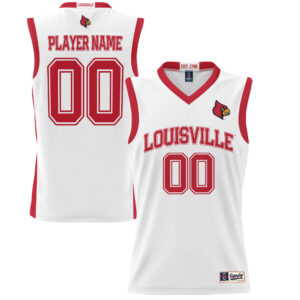 Youth GameDay Greats White Louisville Cardinals NIL Pick-A-Player Women's Lightweight Basketball Jersey