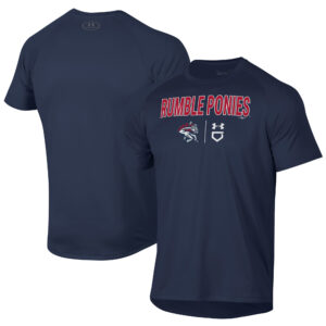 Men's Under Armour Navy Binghamton Rumble Ponies Tech T-Shirt