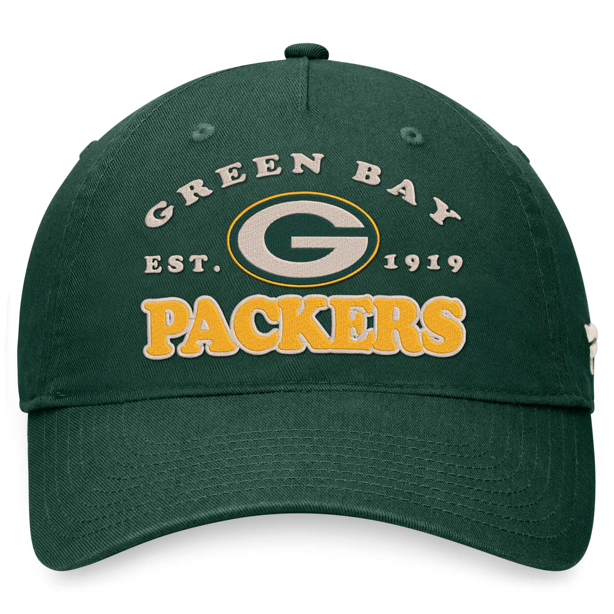 Men's Fanatics Green Green Bay Packers Heritage Adjustable Hat - Image 7