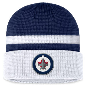 Men's Fanatics  Navy/White Winnipeg Jets Fundamental Cuffed Knit Hat