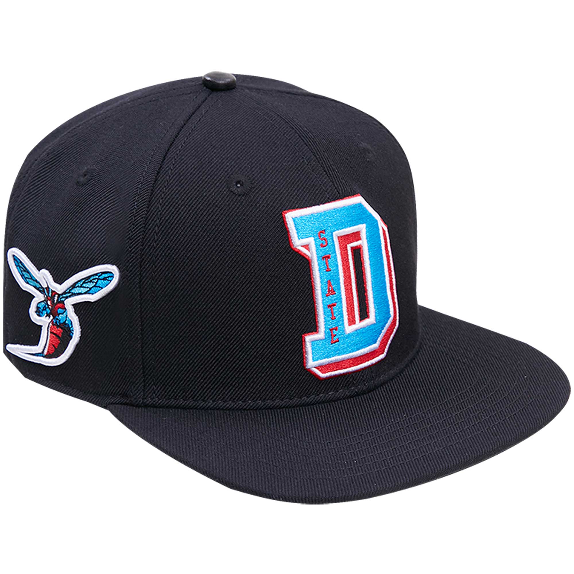 Men's Pro Standard Black Delaware State Hornets Arch Over Logo Evergreen Snapback Hat - Image 6