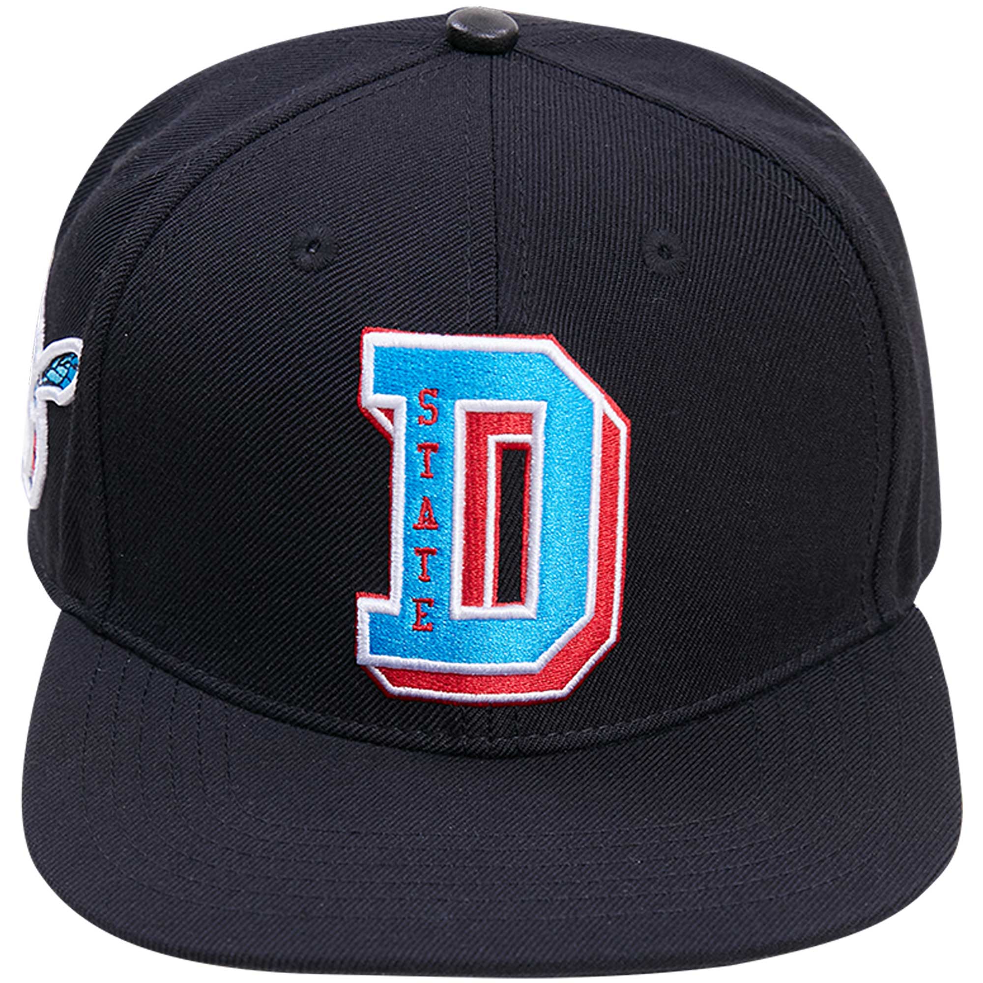 Men's Pro Standard Black Delaware State Hornets Arch Over Logo Evergreen Snapback Hat - Image 3