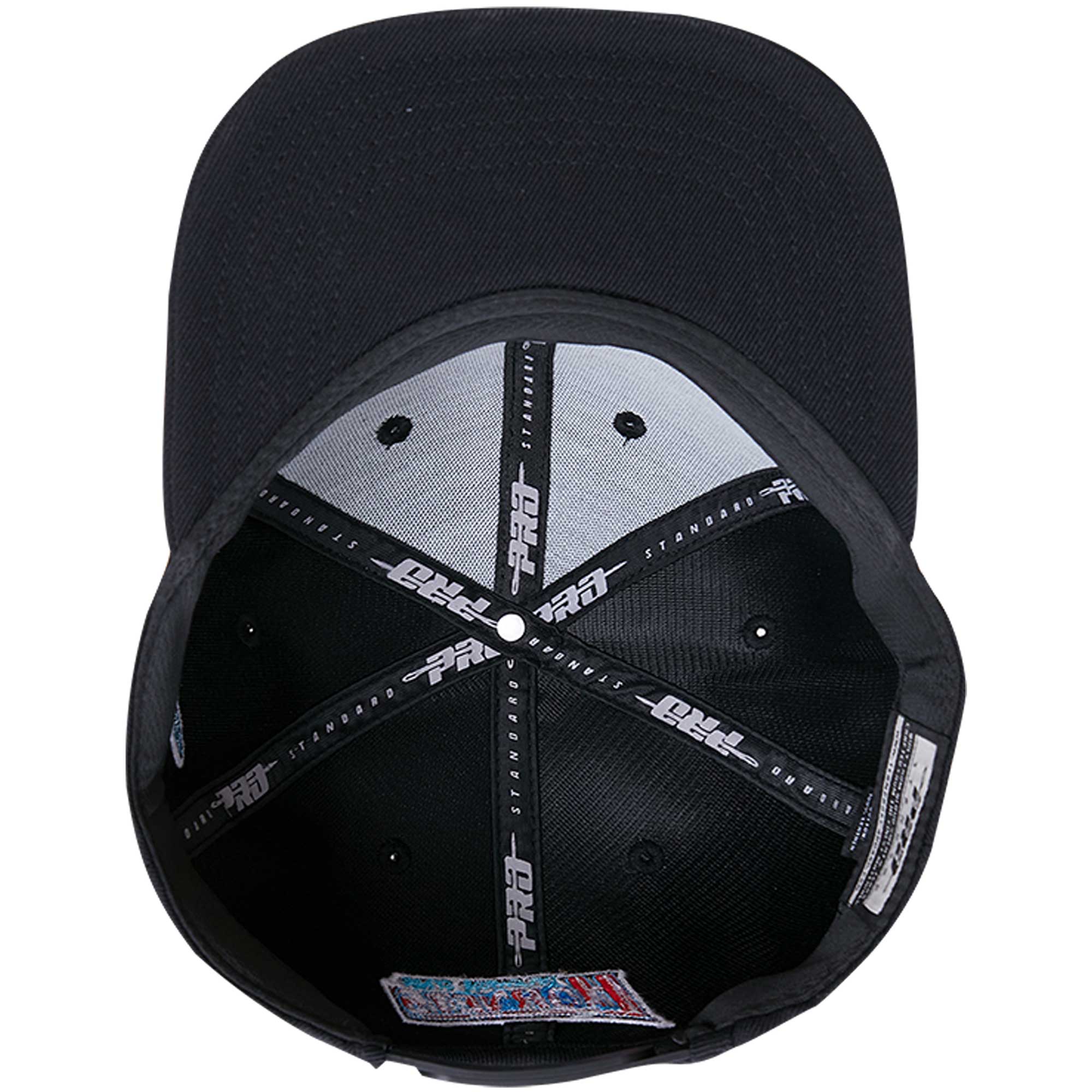 Men's Pro Standard Black Delaware State Hornets Arch Over Logo Evergreen Snapback Hat - Image 5