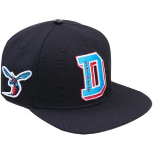 Men's Pro Standard Black Delaware State Hornets Arch Over Logo Evergreen Snapback Hat