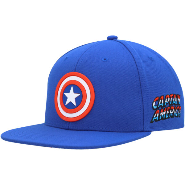 Youth Marvel Royal Captain America Comic Snapback Hat - Image 7