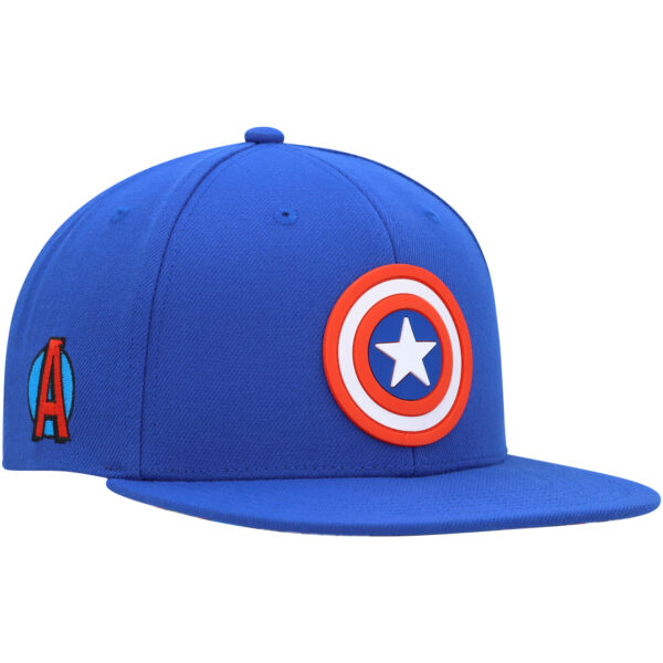 Youth Marvel Royal Captain America Comic Snapback Hat - Image 9