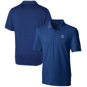 Men's Cutter & Buck  Royal Chicago Cubs Forge Stretch Polo