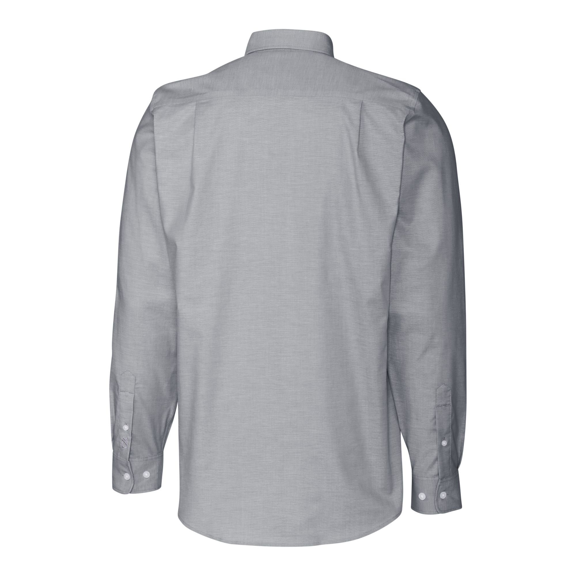 Men's Cutter & Buck Charcoal Buffalo Bills Helmet Stretch Oxford Long Sleeve Button-Down Shirt - Image 4