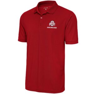 Men's Antigua  Scarlet Ohio State Buckeyes Marching Band Legacy Pique Polo