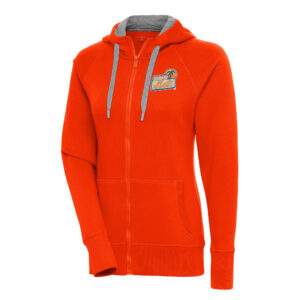 Women's Antigua  Orange St. Lucie Mets Victory Full-Zip Hoodie
