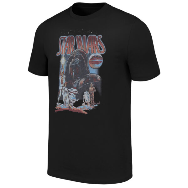 Unisex Black Star Wars Classic Group Shot T-Shirt - Image 6