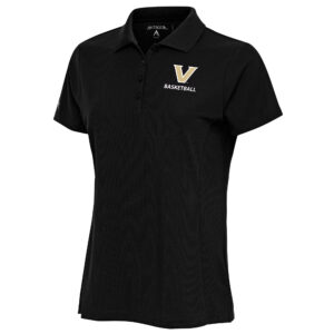 Women's Antigua  Black Vanderbilt Commodores Basketball Legacy Pique Polo