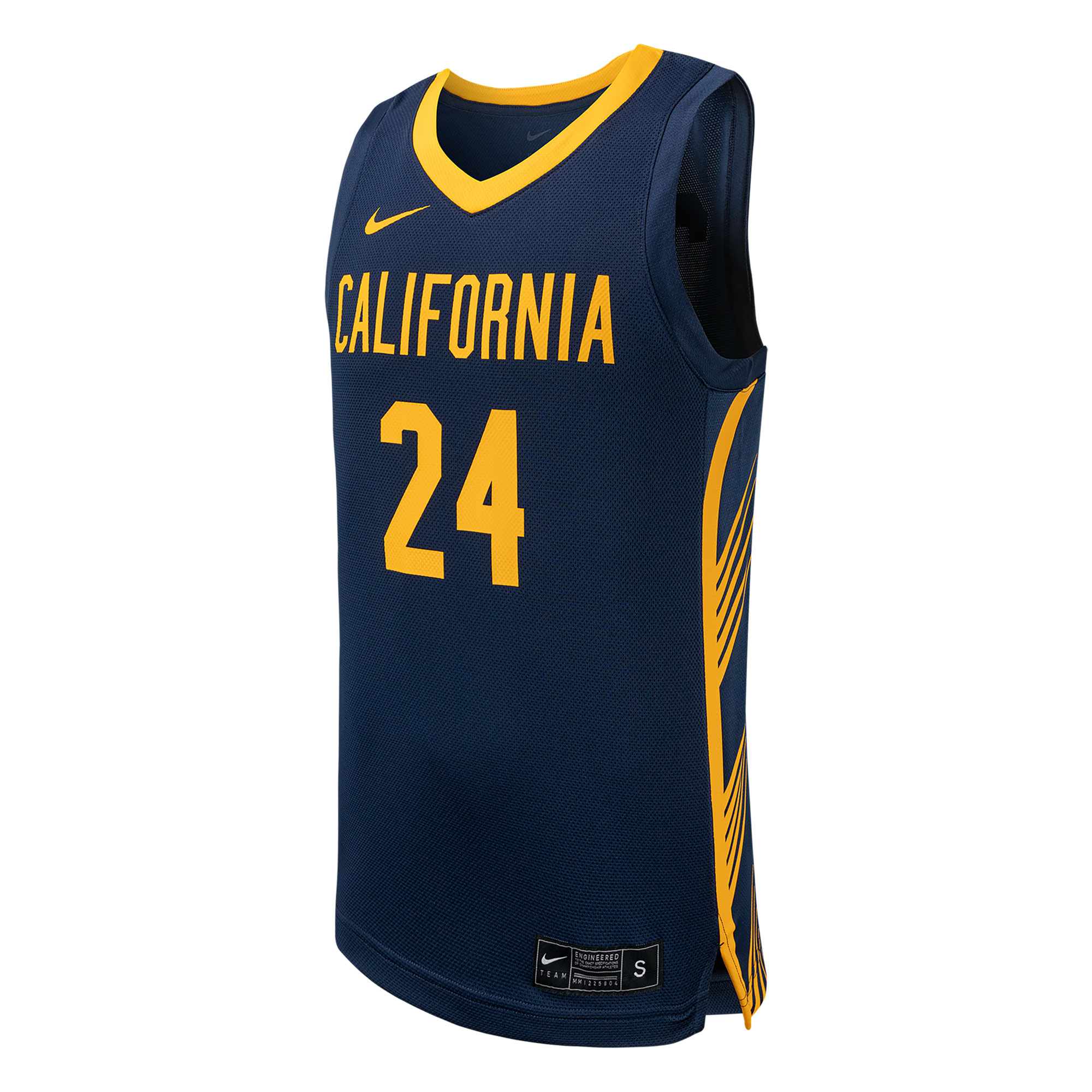Men's Nike #24 Navy Cal Bears Replica Basketball Jersey - Image 3