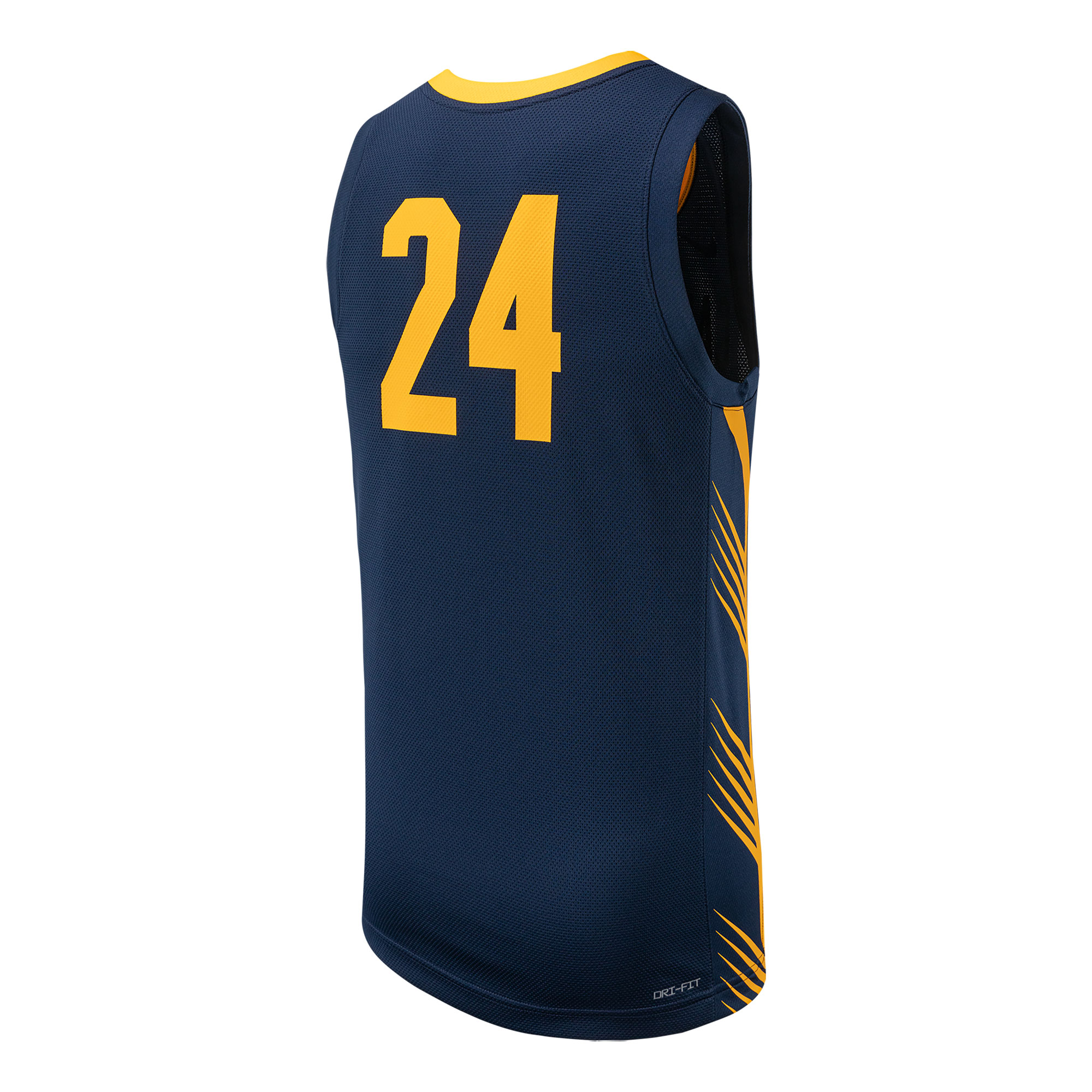Men's Nike #24 Navy Cal Bears Replica Basketball Jersey - Image 4