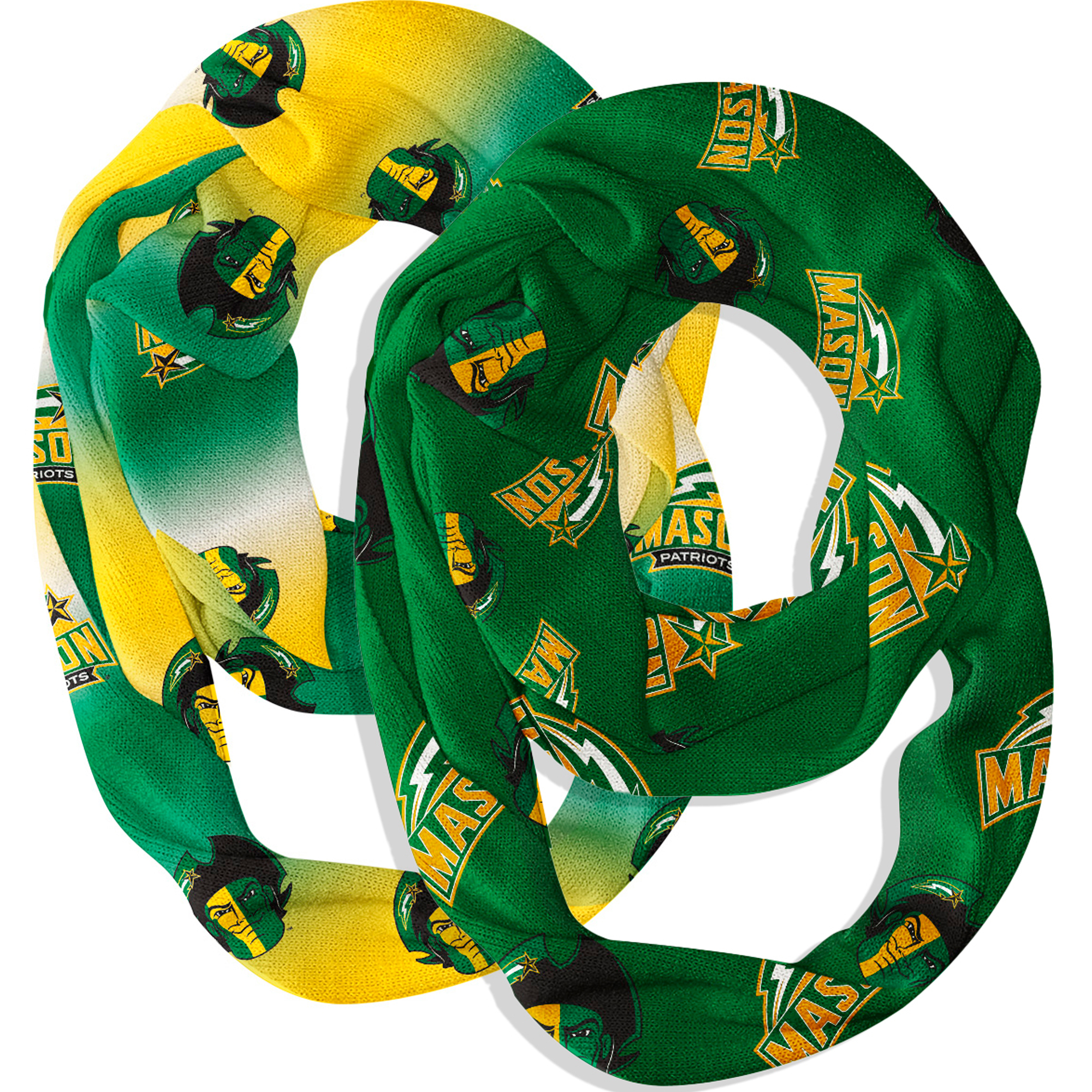 Vive La Fete George Mason Patriots Two-Piece Infinity Scarves Set