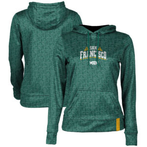 Women's ProSphere  Green San Francisco Dons Mom Logo Pullover Hoodie