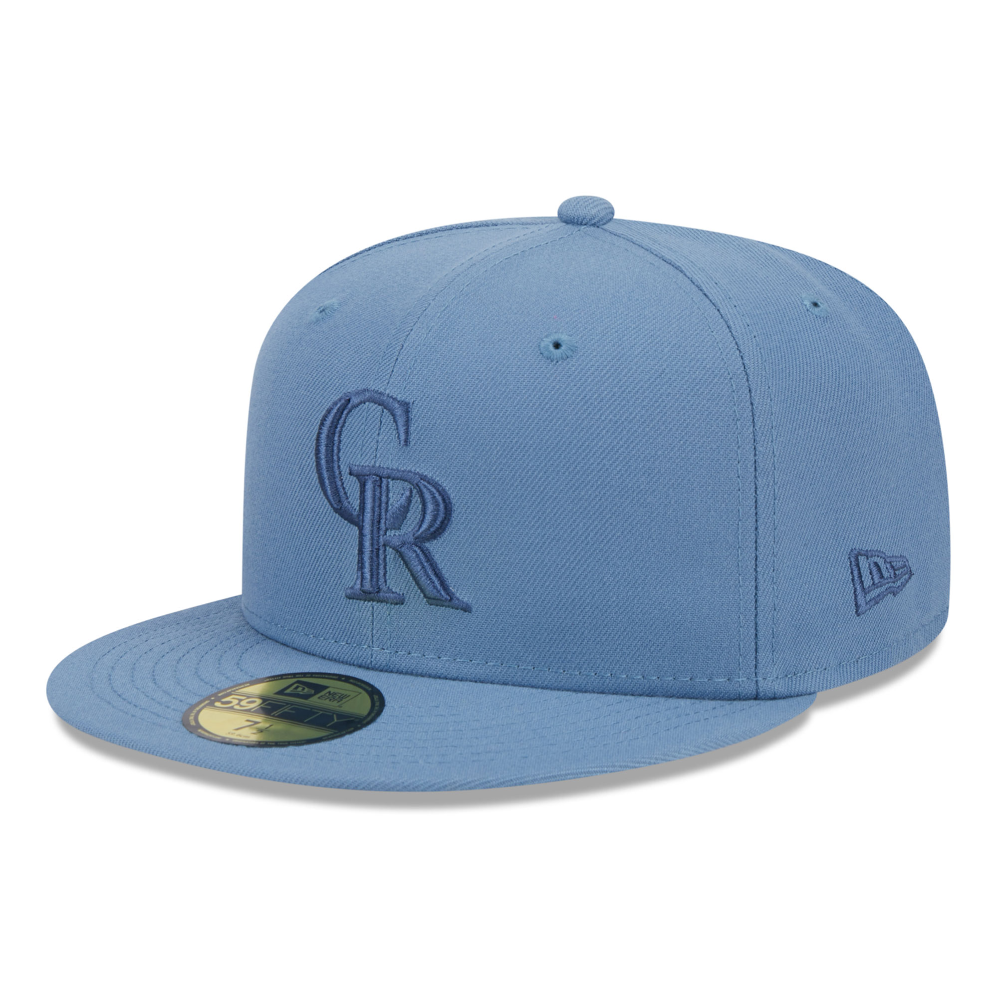 Men's New Era Blue Colorado Rockies Spring Color 59FIFTY Fitted Hat - Image 7
