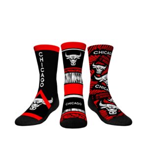 Youth Rock Em Socks  Chicago Bulls 2023/24 City Edition Three-Pack Crew Socks Set
