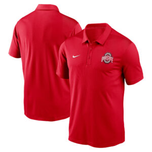Men's Nike Scarlet Ohio State Buckeyes Primetime Franchise Performance Polo