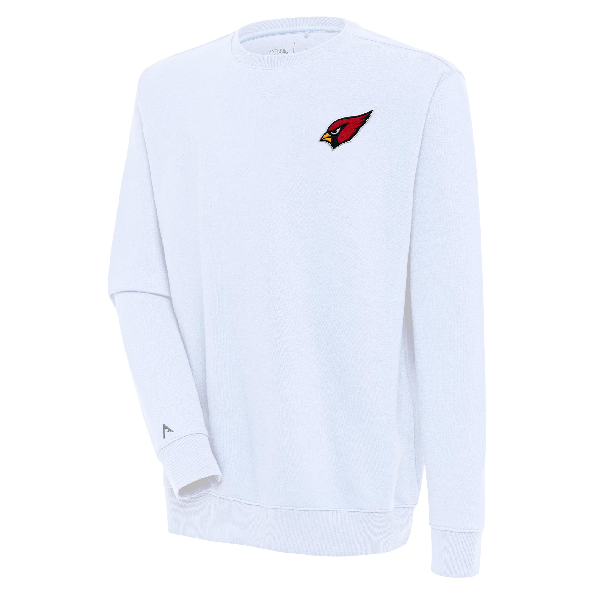 Men's Antigua White Arizona Cardinals Victory Pullover Sweatshirt
