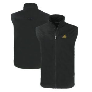 Men's Cutter & Buck  Black Bryant Bulldogs Big & Tall Charter Eco Full-Zip Vest